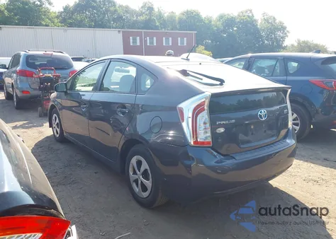 2012 Toyota Prius Three from USA, damaged, VIN JTDKN3DU1C1537712